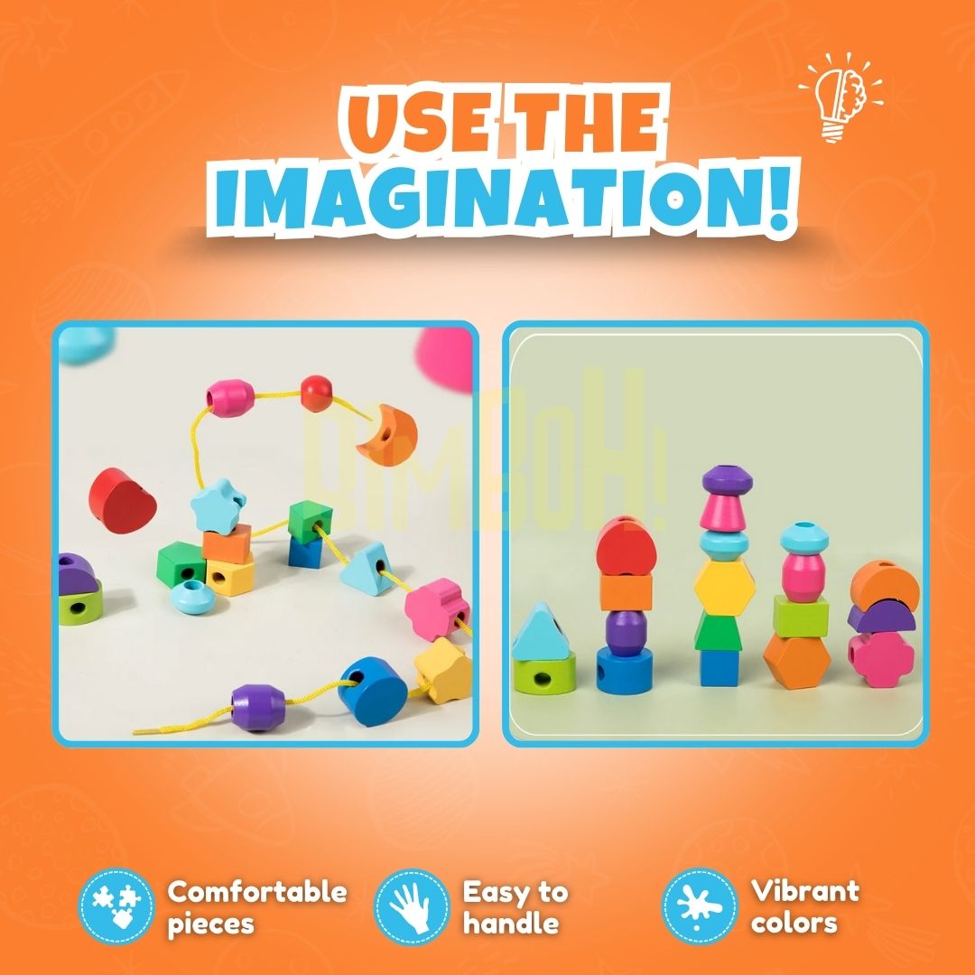 Montessori Magic: Bead & Shape Playset